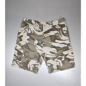 Wrangler Cargo Shorts Mens 38 Vintage Brown Camouflage Authentic Issue‎ Pockets
